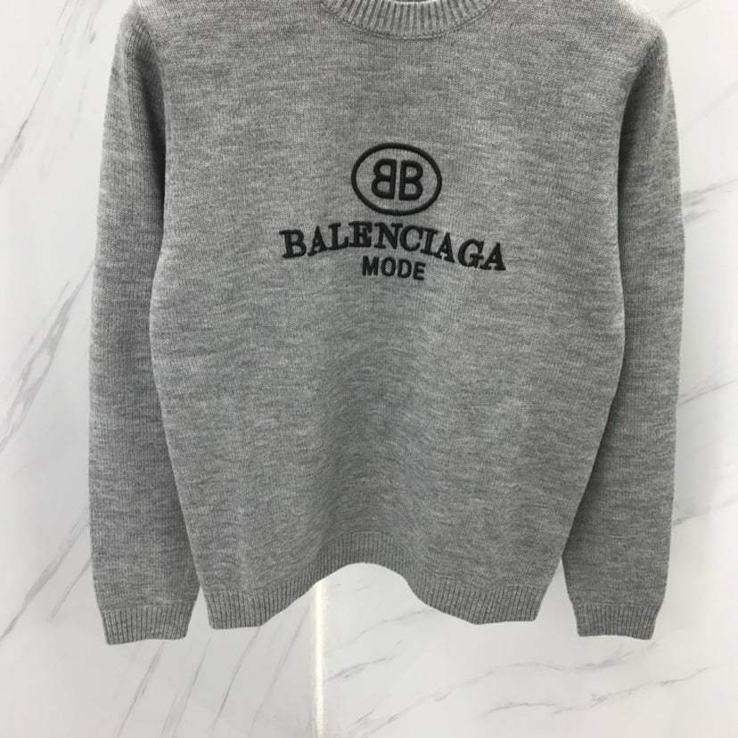 gray balenciaga sweater