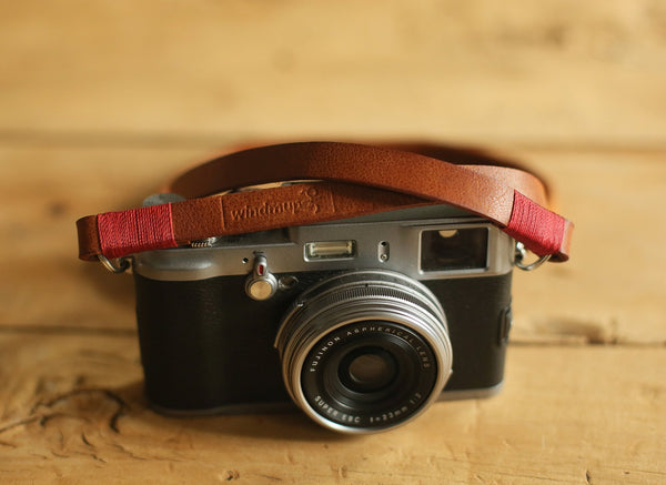 windmup leather camera straps