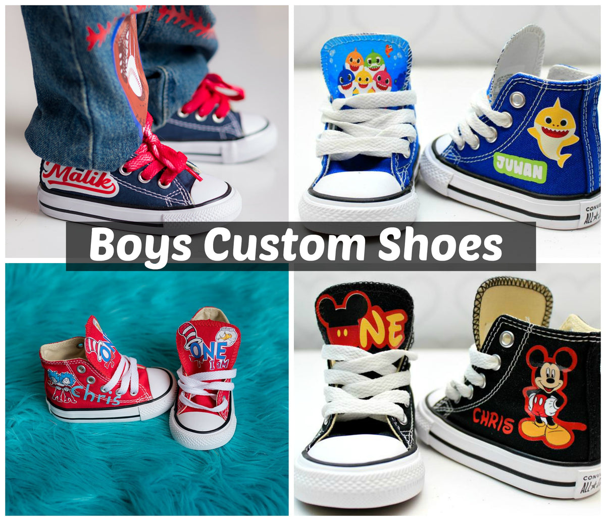 boys custom shoes