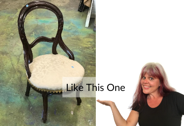 Purple Diva BoHo Chair - Before - Tanglewood Sue