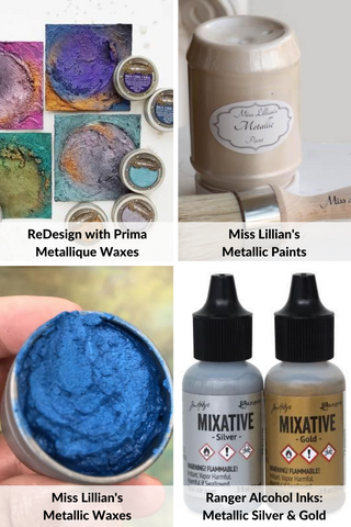 Metallic Waxes, Paints & Inks - Tanglewood Works