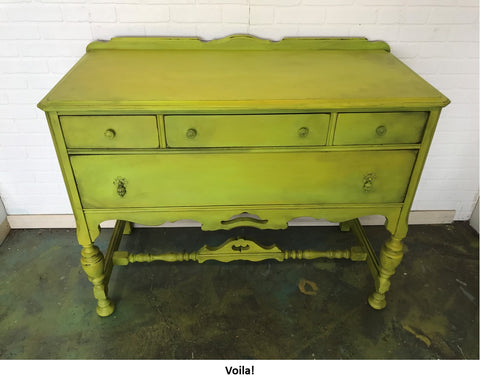 Chartreuse Dresser Tanglewood Sue