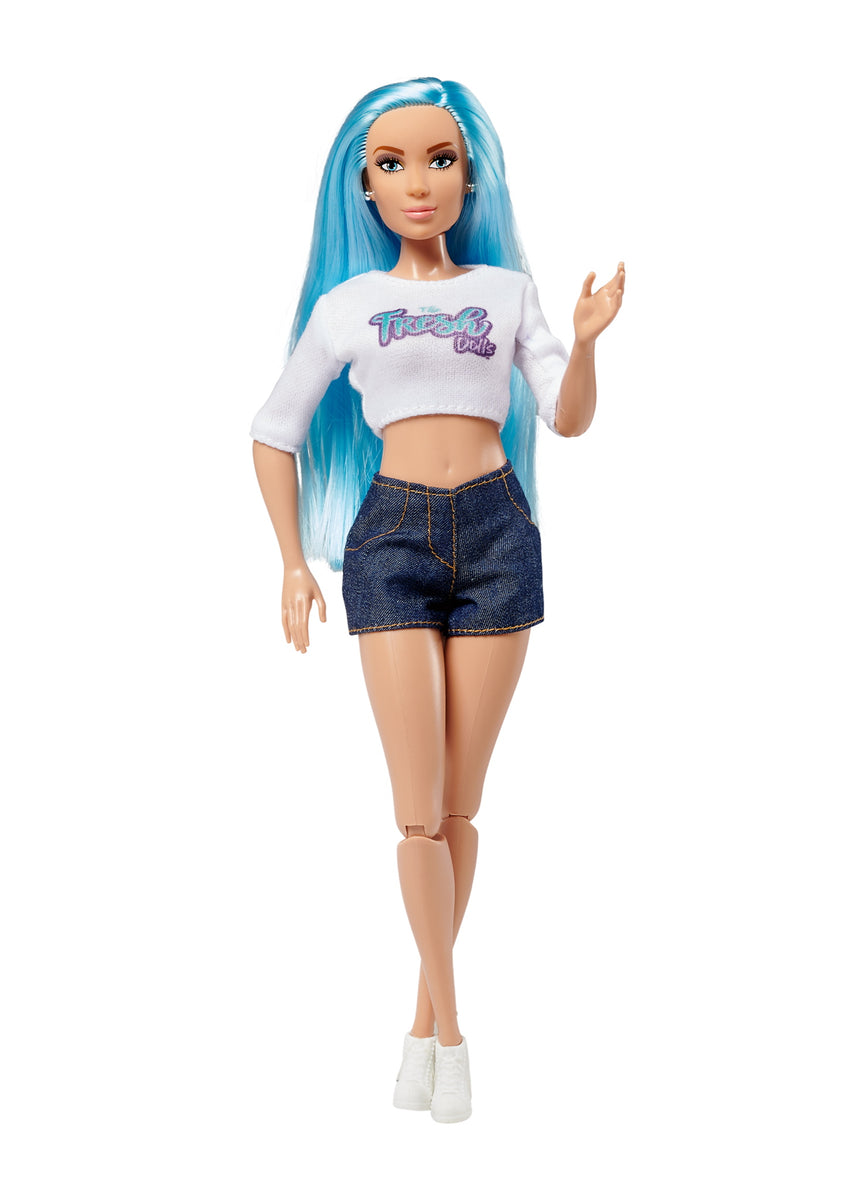 blue hair barbie