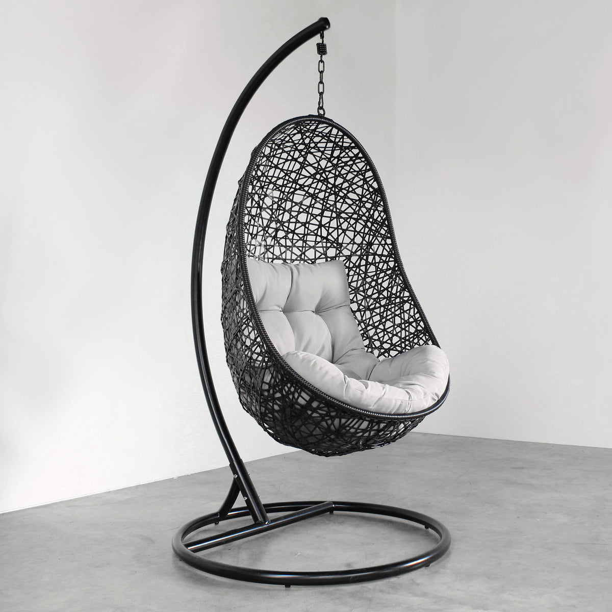 Hanging Egg Chair - Black – Tempt Interiors