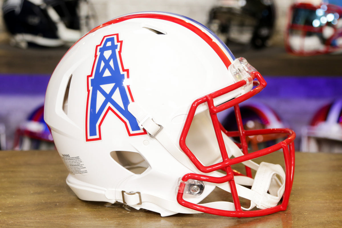 houston oilers silver helmet