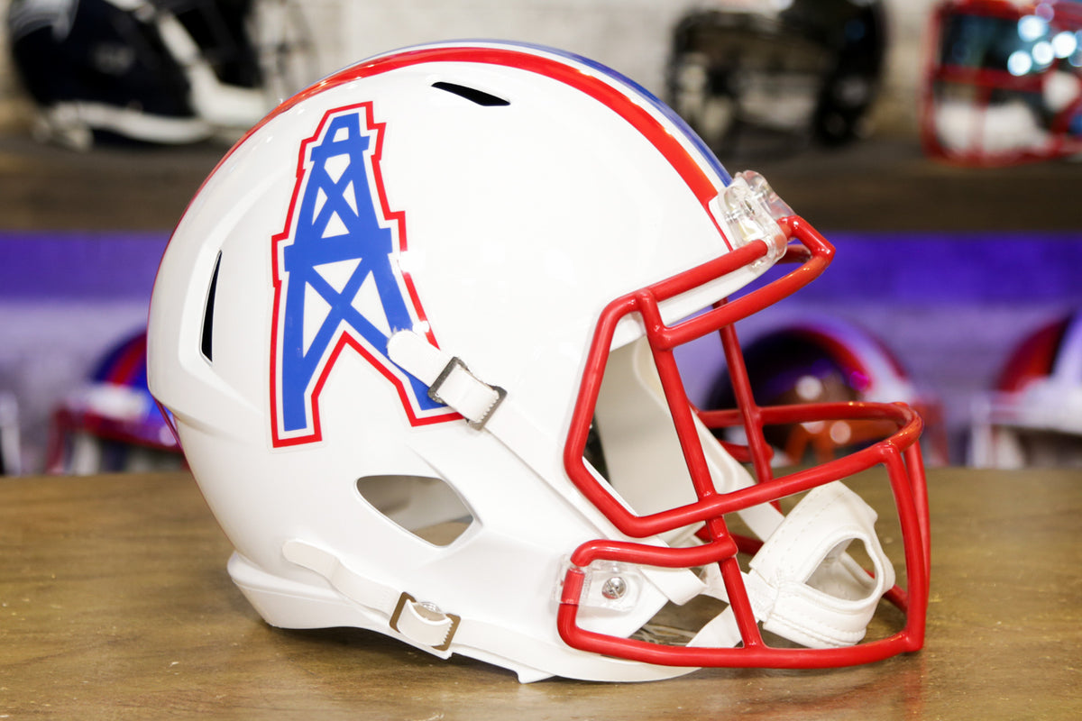 houston oilers helmets