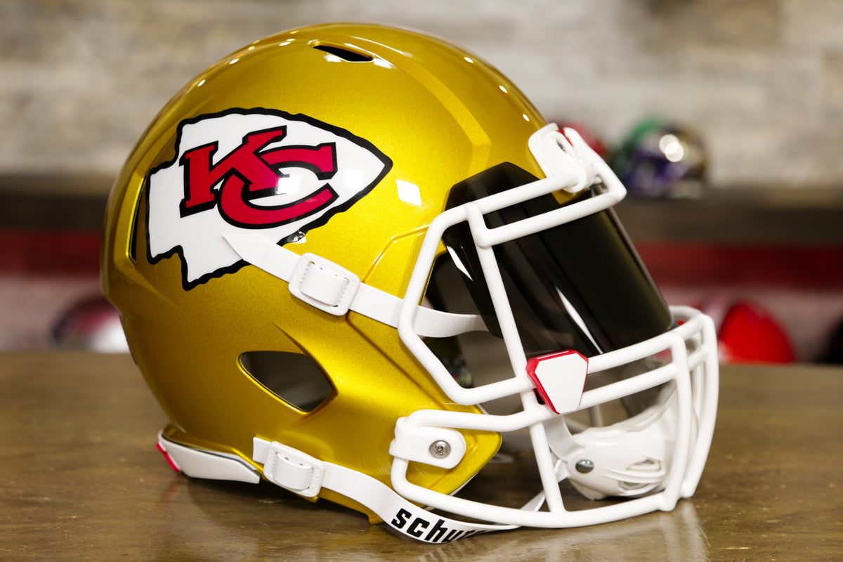 yellow chiefs helmet