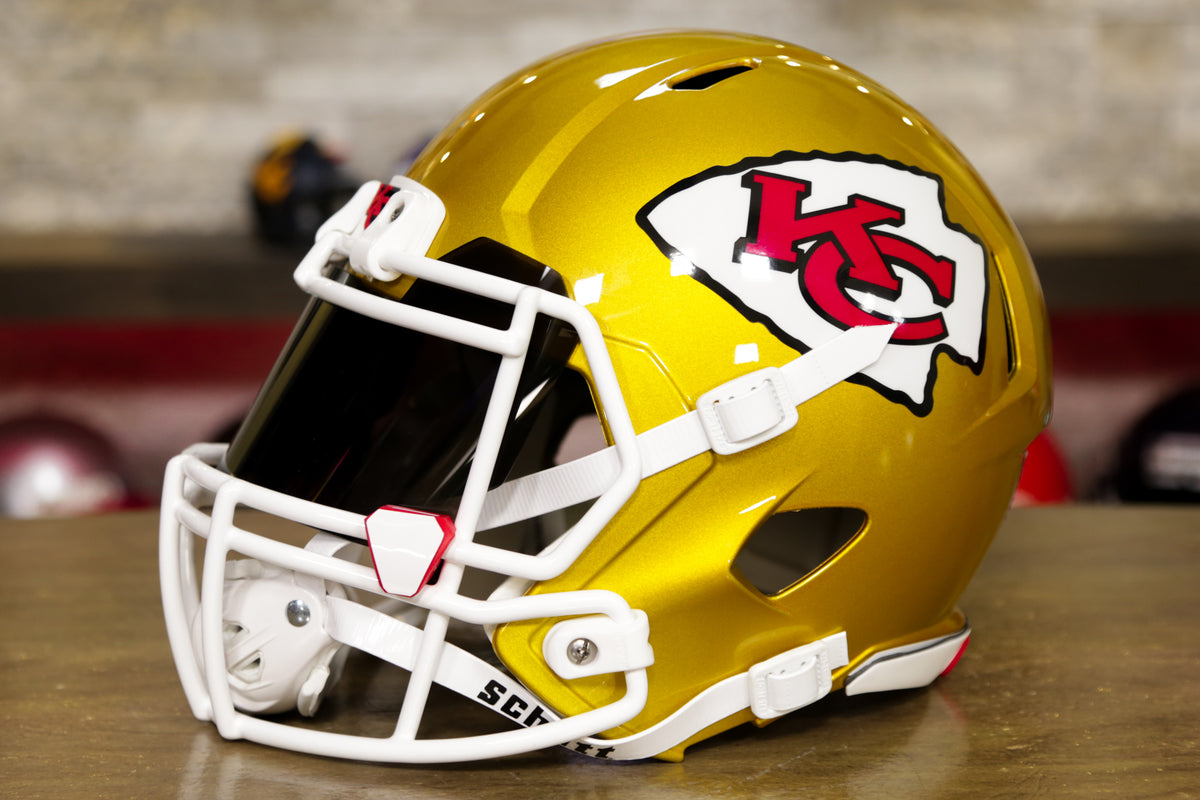 yellow chiefs helmet