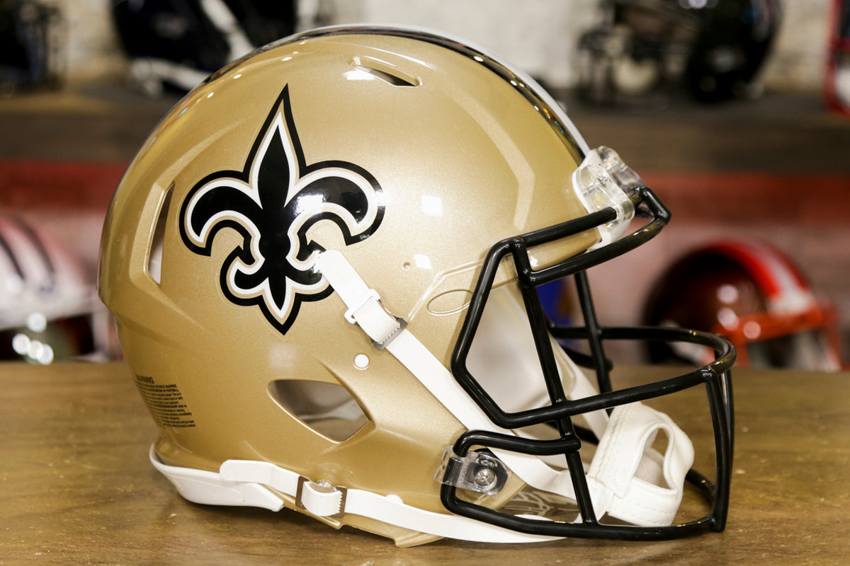 New Orleans SAINTS Custom Chrome Full Size Football Helmet Decals High Quality 