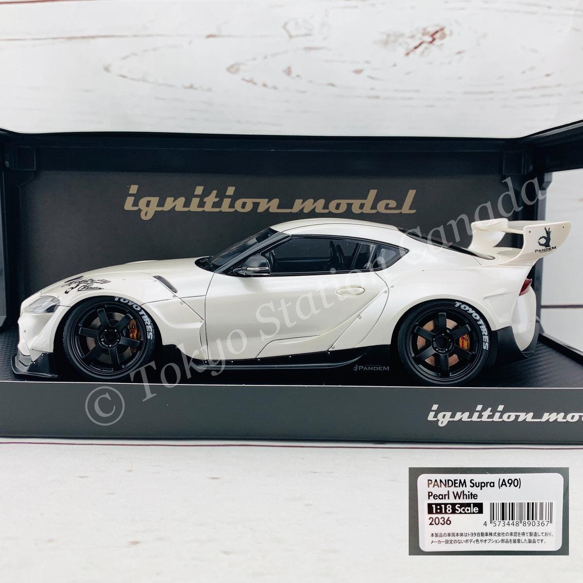 Ignition Model 1/18 PANDEM Supra (A90) Pearl White IG2036