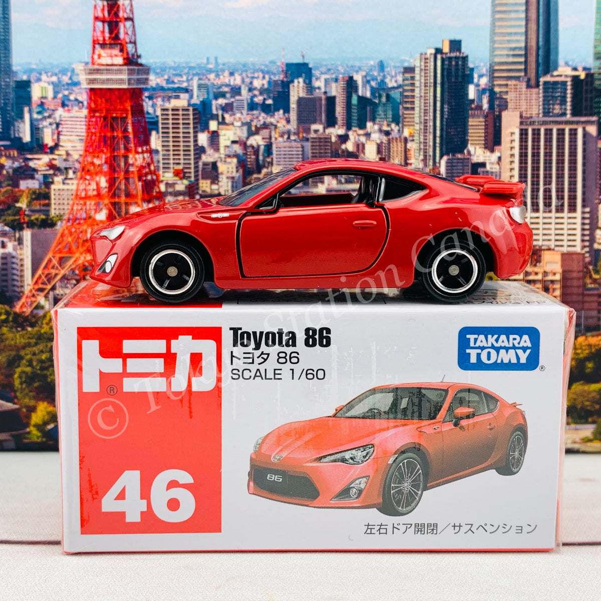 Details about   TOMICA 46 Toyota 86 RED 4904810438984