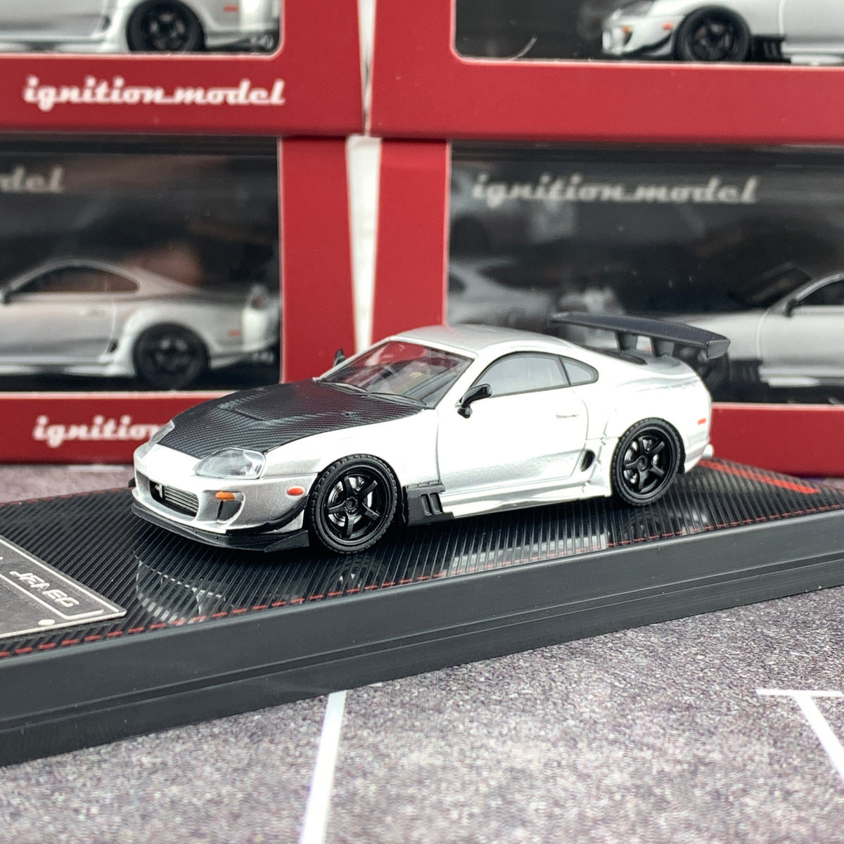 Ignition Model 1/64 Toyota Supra (JZA80) RZ Silver IG1861