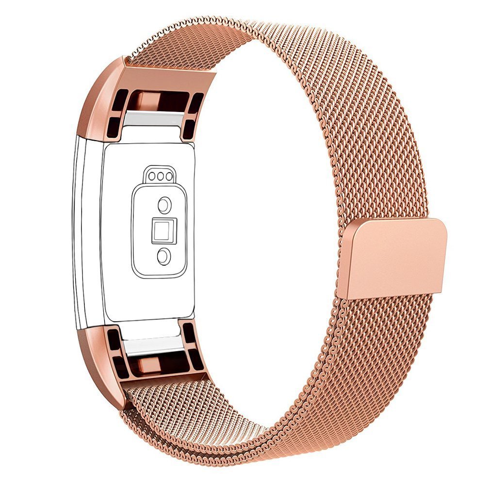 fitbit rose gold strap