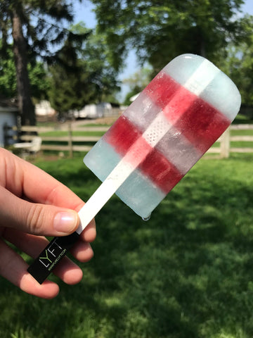 Red white and blue popsicle 