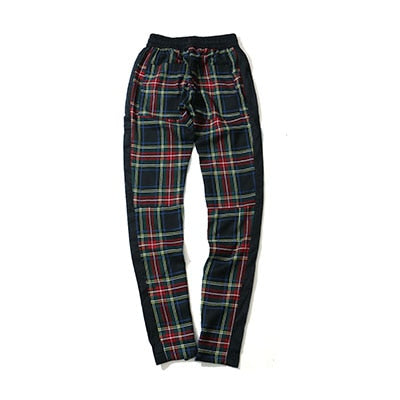 mens plaid jogger pants