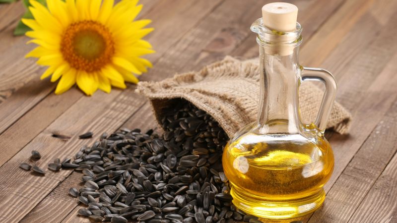 using sunflower oil