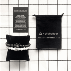 Crown Stacked Bracelets | Holistic Bear