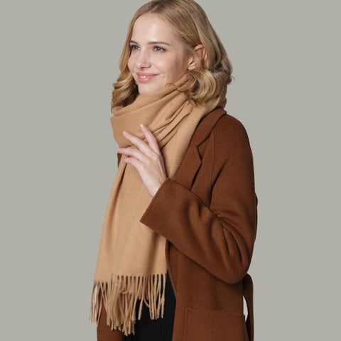 cashmere scarf camel