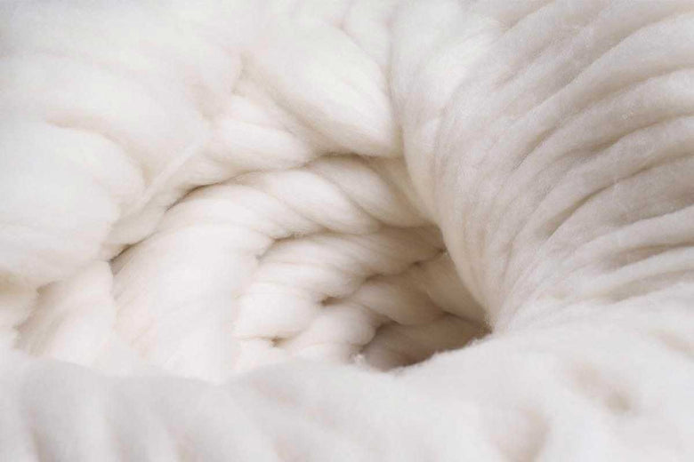 Raw cashmere material