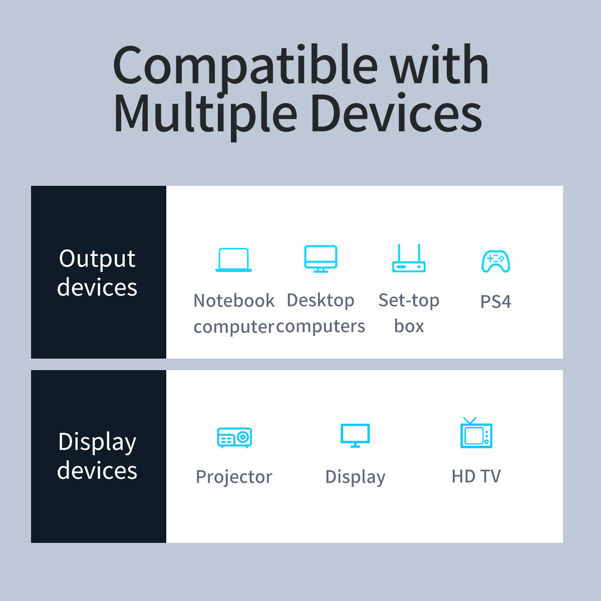 Baseus Enjoyment 4K HDMI to DVI Two Way Adapter Cable (2m)