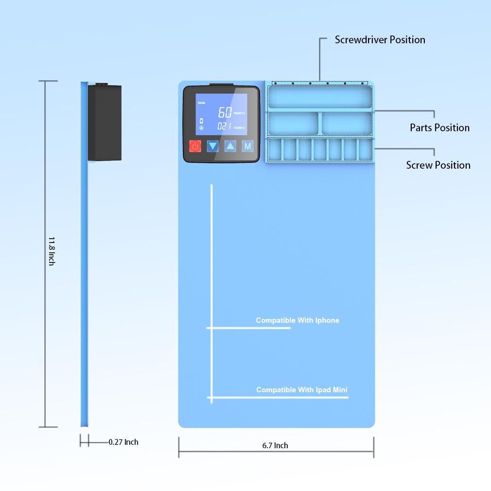 CPB 300 Repair Heat Pad for mobile phones and small tablets