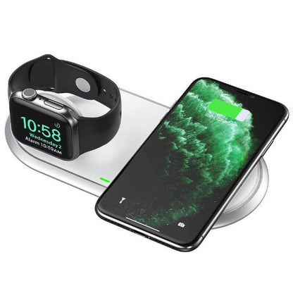CHOETECH MFi & Qi Certified 2-in-1 Dual Wireless Charger Pad (T317)