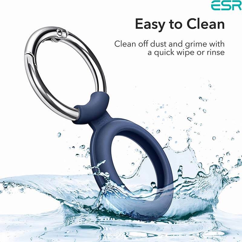 ESR AirTag (2021) Case | Blue Silicone Cloud Keychain