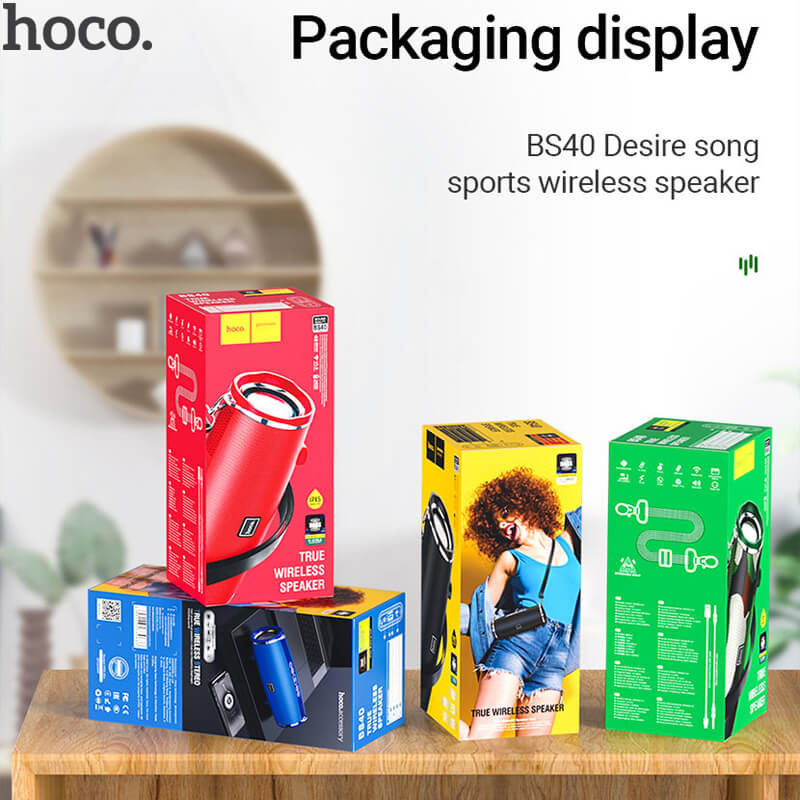 HOCO BS40 Desire Song True Wireless Speaker - Red