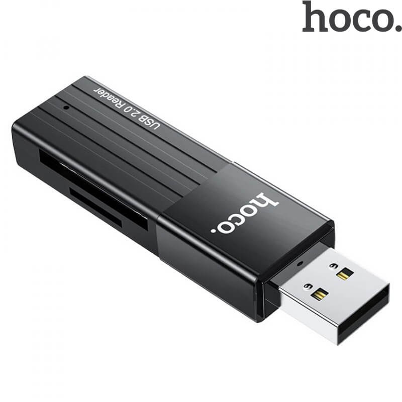 HOCO Micro SD USB card reader | HB20 Mindful 2-in-1 (SD+Micro SD) USB3.0