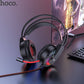 HOCO Gaming Headphones with Mic | W105 Joyful Series (USB+3.5mm) Red