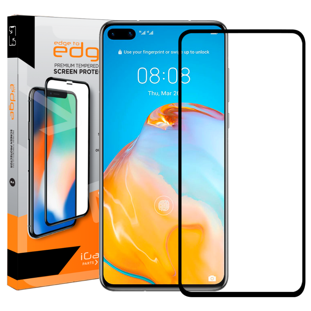 Huawei P40 Screen Protector | 2.5D Ultra Clear Full Coverage Tempered Glass