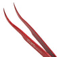 Mechanic AK-15 King ESD Anti-Static Stainless Steel Red Curved Tweezers