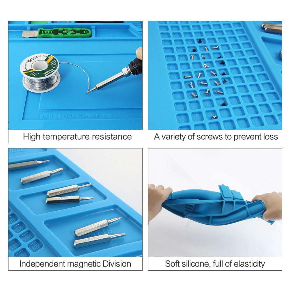 S-160 Blue Anti-Static iPhone/iPad/Mobile Phone Repair Heat Resistant Work Mat (45cm x 30cm)