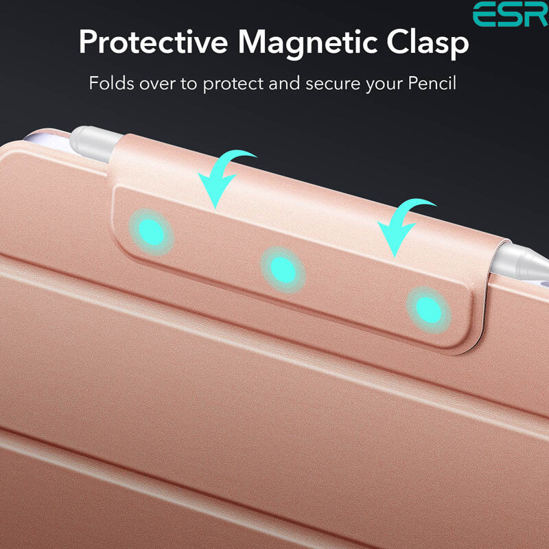 ESR iPad Mini 6 Case (2021) | Rebound Magnetic Case with Clasp - Rose Gold