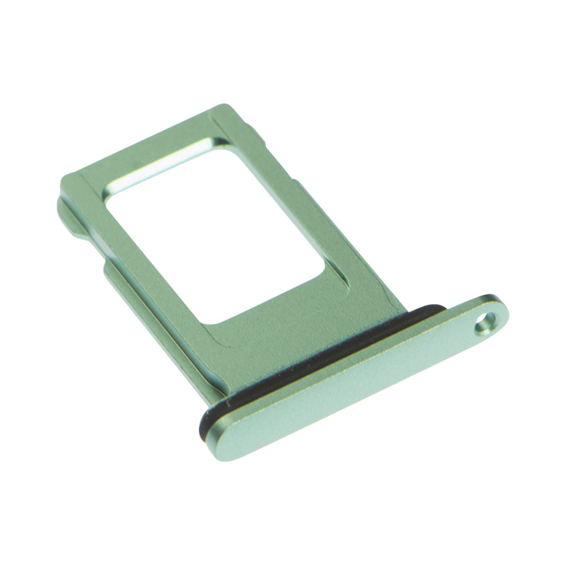 iPhone 11 Green Sim Tray in slant position