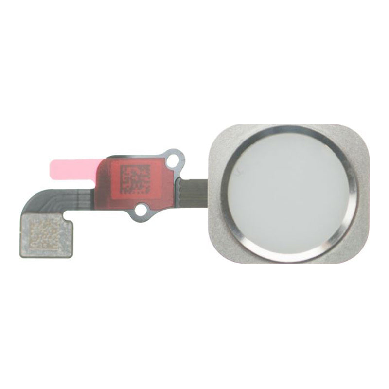 iPhone 6/6 Plus Silver Home Button Complete with Rubber Gasket