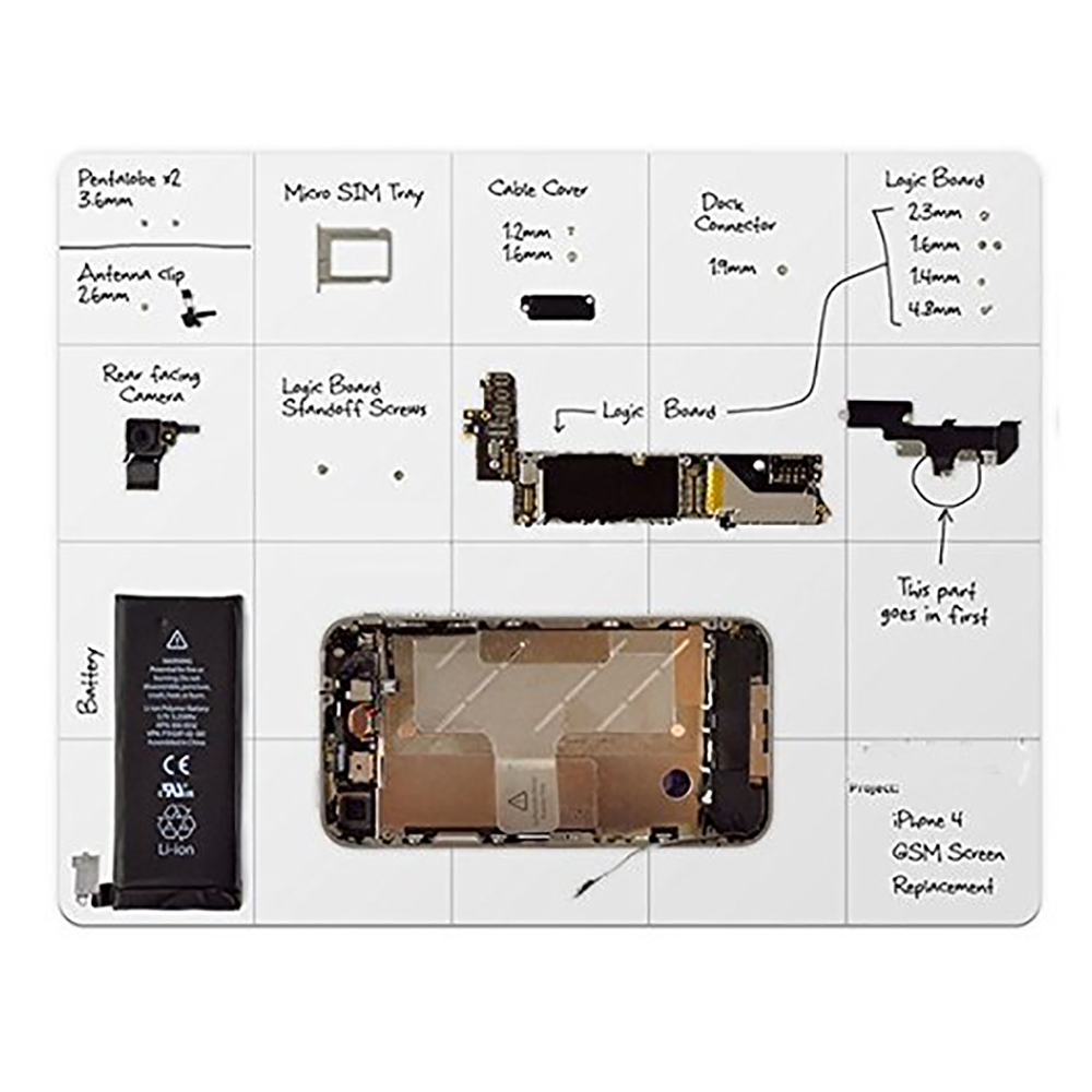 bokotaforschoolboard Universal Magnetic Work Project Mat with Marker (30cm x 25cm)