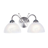 Silver Double Wall Light
