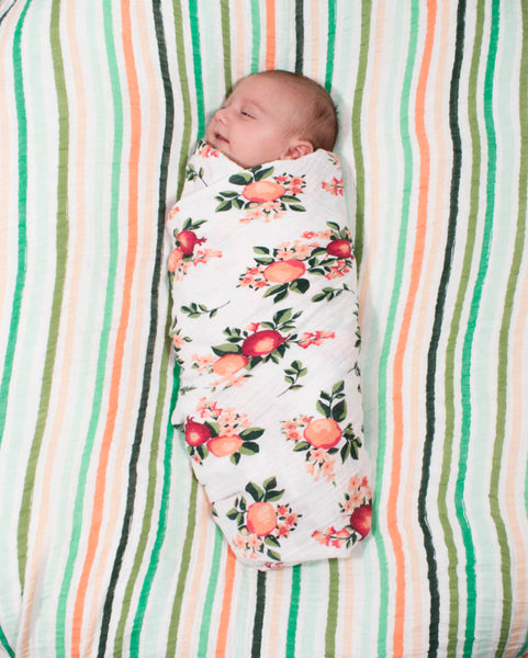 Bebe Au Lait swaddle blankets Ojai and Ribbons