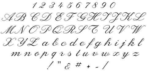 Script Engraving Font