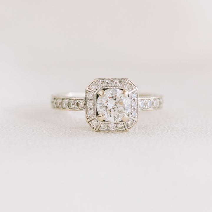 Vintage engagement ring Vancouver Evorden