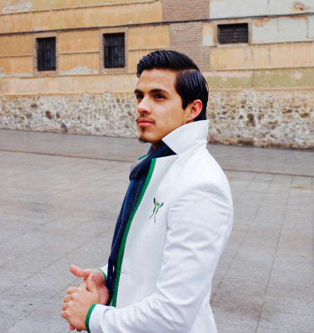 Roy Rodriquez in Adé Lang  Regatta Blazer