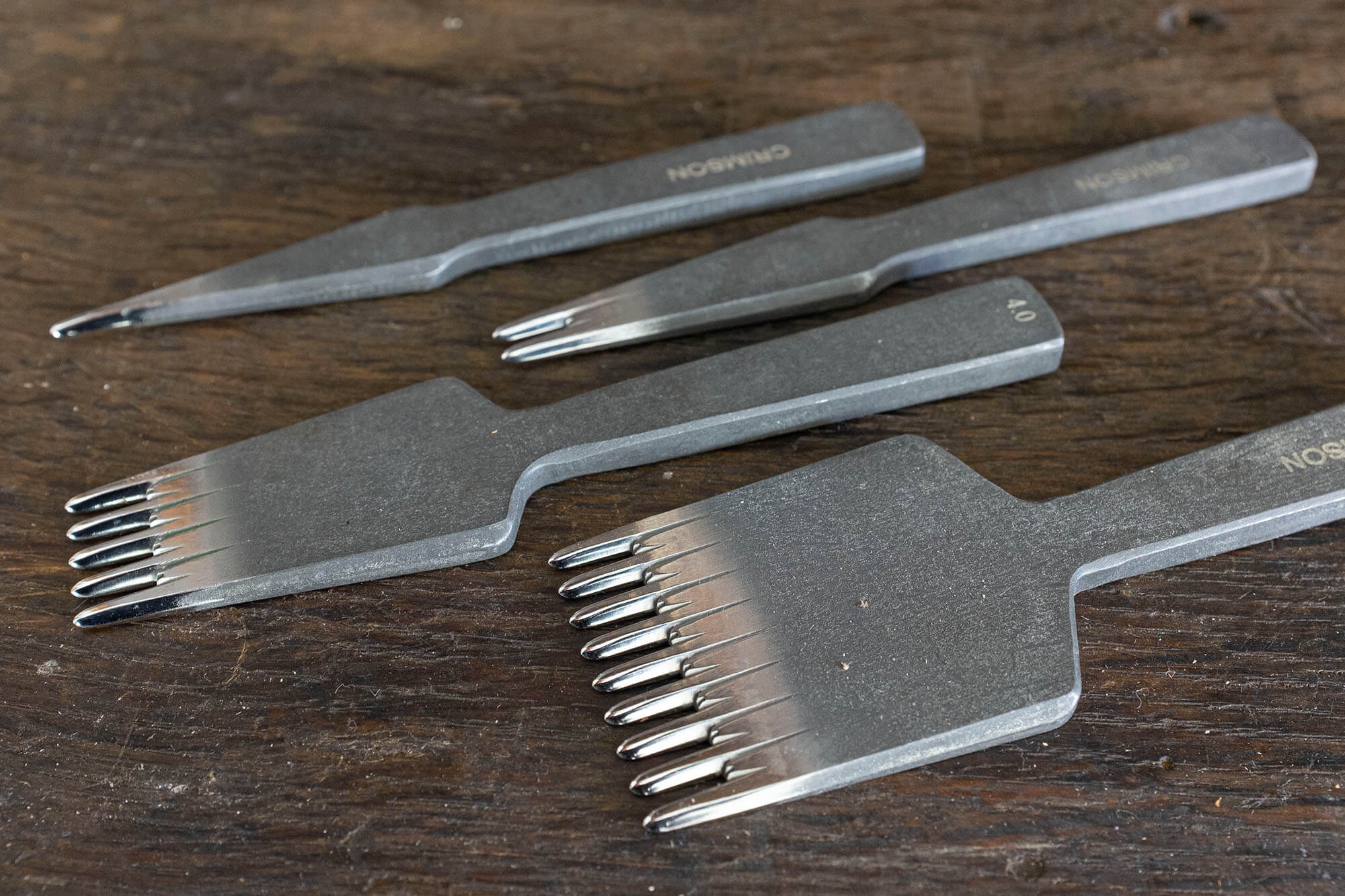 Stitching irons, The Crimsonhides Irons | Duke & Sons Leather