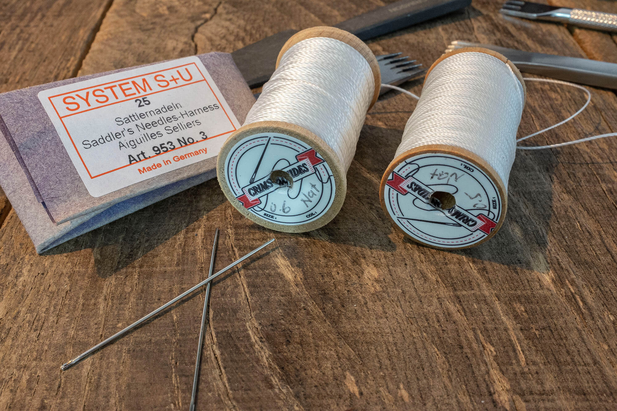 Stitching irons, The Crimsonhides Thread | Duke & Sons Leather