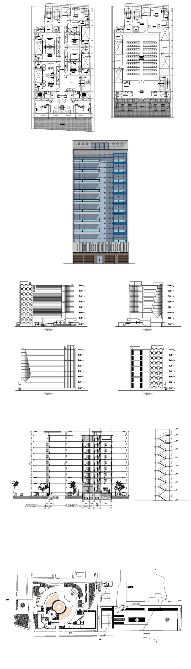 ★【Residential Building CAD Design Collection V.1】Layout,Lobby,Room design,Public facilities,Counter@Autocad Blocks,Drawings,CAD Details,Elevation