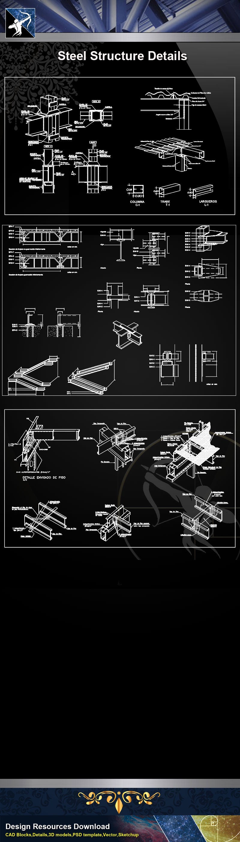 【Steel Structure Details】Steel Structure Details Collection V.2