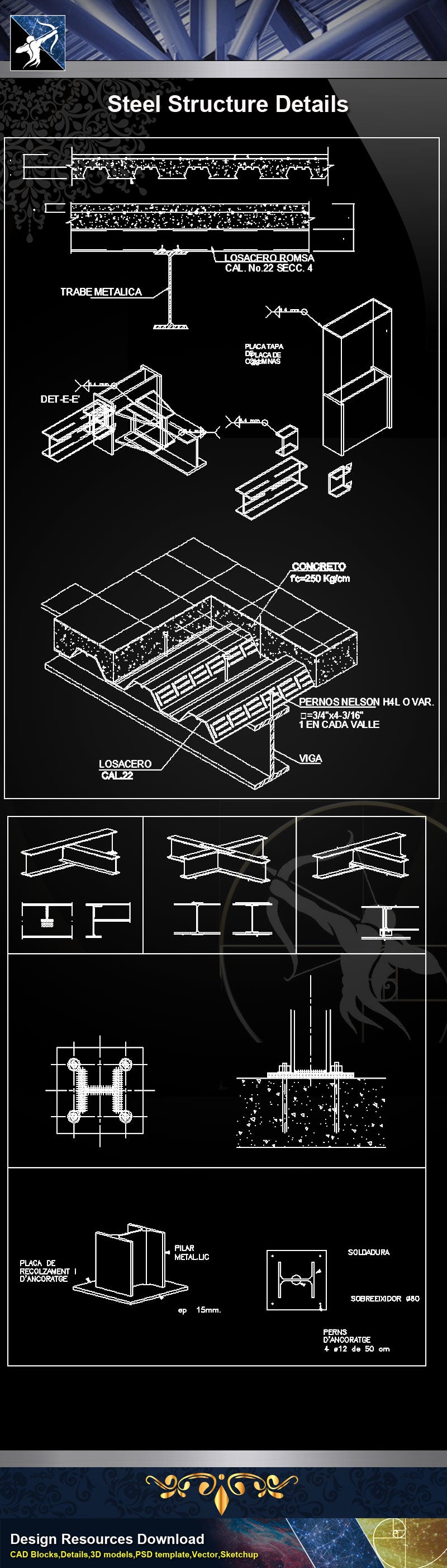 ★【Steel Structure Details】Steel Structure Details Collection V.7