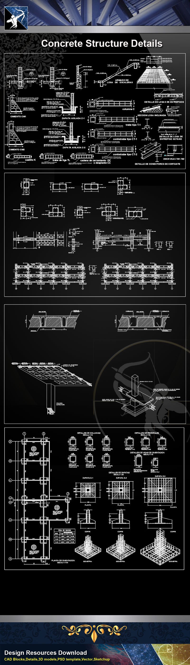 Concrete Details,Concrete Structure,Concrete Architecture,CAD Details,Architecture CAD Details, CAD Details,plan,elevation,Interior Design,Architecture Details,CAD Details,Construction Details and Drawings