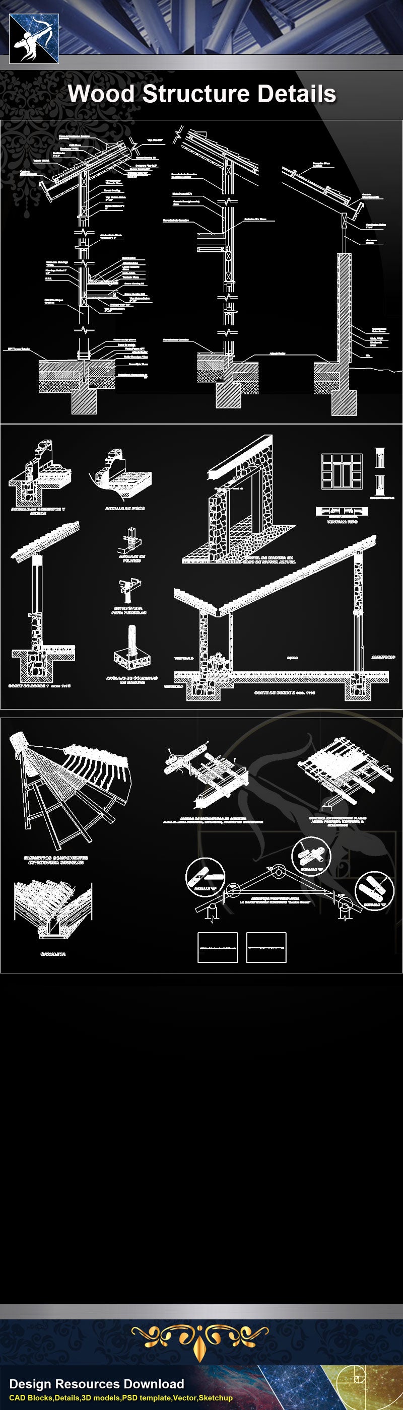 ★【Wood Constructure Details】Wood Structure Details (Recommand)