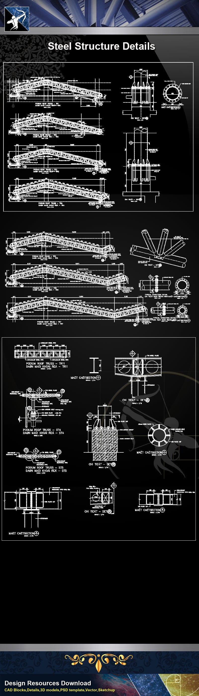 【Steel Structure Details】Steel Structure Details Collection V.9